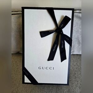Gucci large purse box and scarf box with ribbons and tissue BUNDLE 🔥